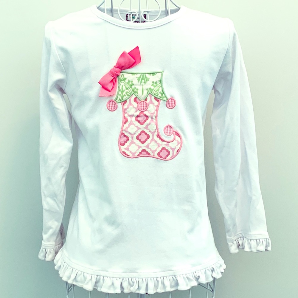 Girls Shrimp & Grits Kids Stocking Shirt, Size XL